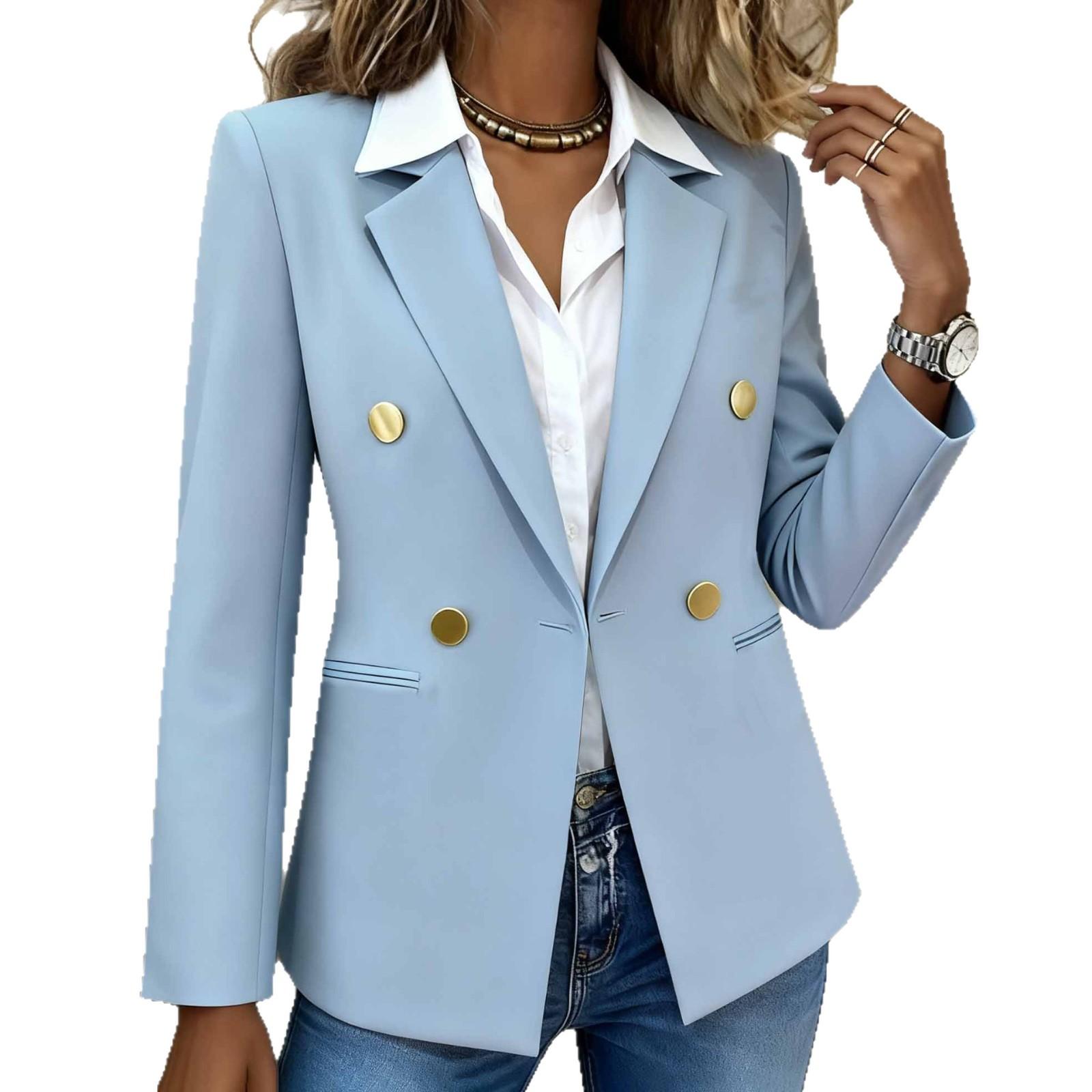 

Ladies fashionable casual long sleeved loose jacket M