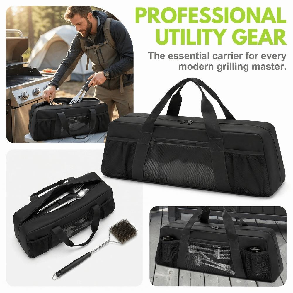 Large Capacity Grill Tool Organizer BBQ Tool Storage Bag  BBQ Accessories Storage