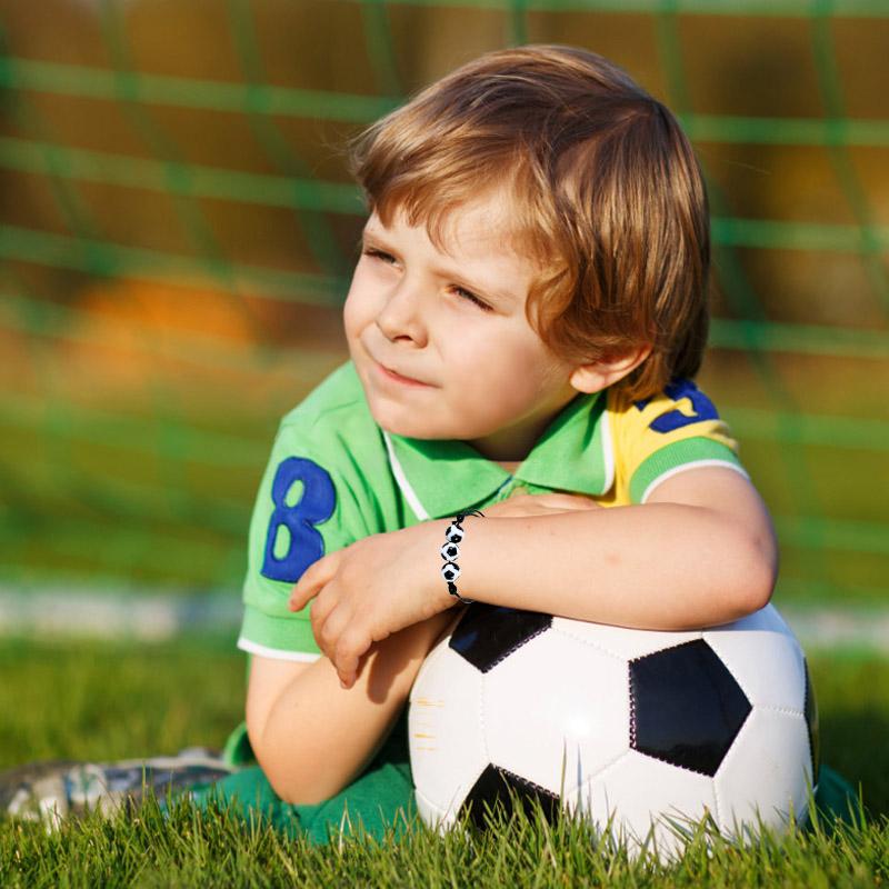 10/20Pcs Sports Theme Party Bracelets Football Baseball Basketball Beads Charm Kids Birthday Favors Gift for Guest Pinata Filler