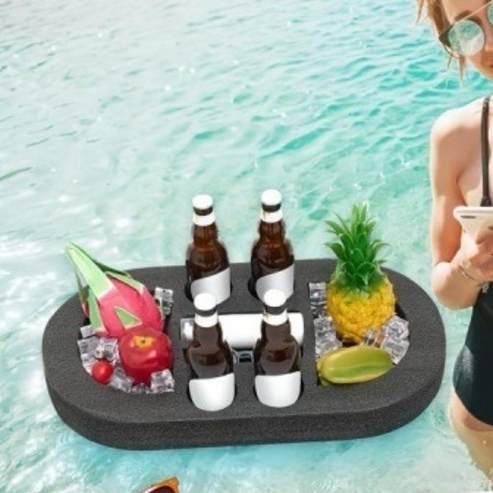 Waterproof Floating Basket Multi-Hole Pool Drink Float Floating Ice Bar Floating Drink Rack  Party