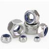 304 Stainless Steel Nylon Self-Locking Anti-Slip Nut DIN985 M3/M4/M6