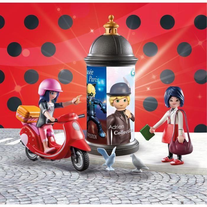 Playmobil 71864 marinette à scooter &amp; kagami, miraculous, 17 pièces, dès 5 ans