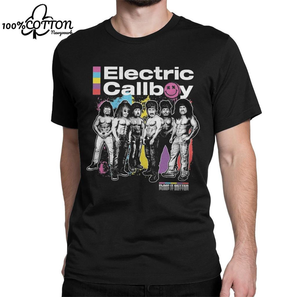 Camiseta Tour LE Electric Callboy para Hombre Mujer Algodón Puro Camisetas Casuales Cuello Redondo Música Alemana