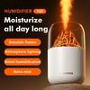 Creative Volcano Humidifier USB Aromatherapy Diffuser LED Night Light Mini Desktop Misting for Bedroom Office