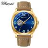 Fully Automatic Mechanical Men's Watch Round Dial Waterproof Luminous Men's Wristwatch Leather Band Man Watches CHENXI