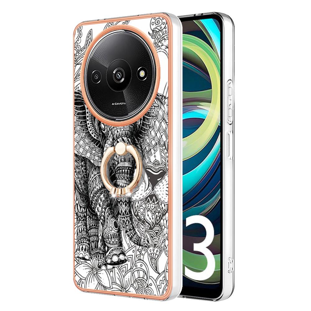 YB IMD Series-20 Style D for Xiaomi Redmi A3 4G/Poco C61 4G Case 2.0mm TPU Electroplating Edges Phone Cover