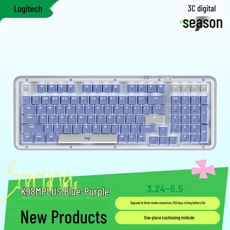 Logitech ALTO KEYS K98M Plus Custom Wireless Mechanical Keyboard