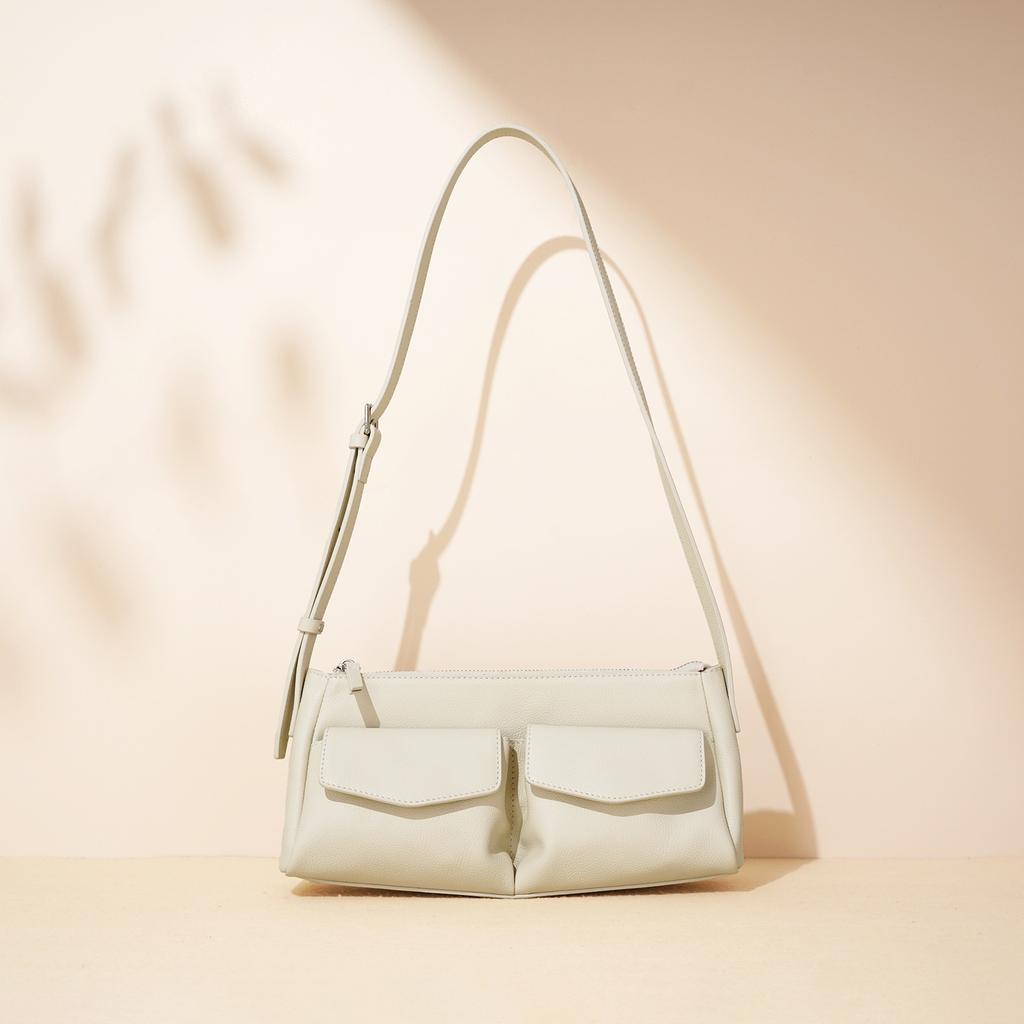 New Niche Shoulder Bag High-end Leather Small Bag Fashion Versatile Casual Commuter Messenger Bag