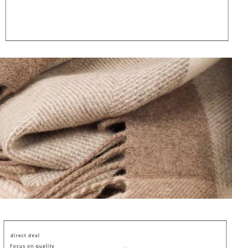 Wool Plaid Shawl Cape: Women's Warm Tassel Scarf for Spring, Autumn, Winter