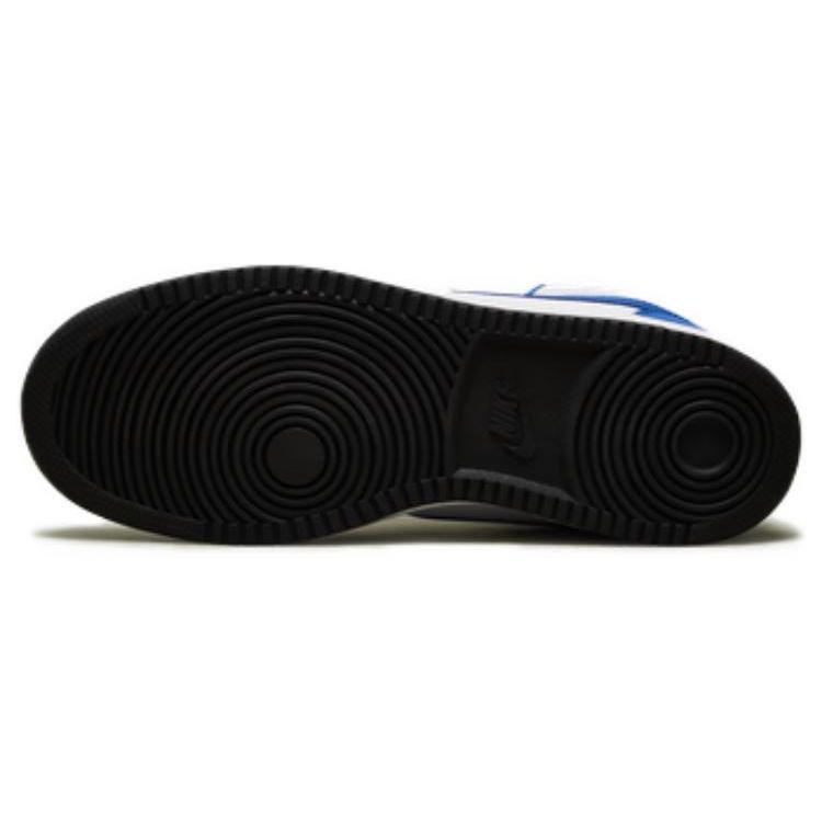 Nike Court Borough Simple Comfortable Slip Resistant Shock Absorbing Durable High Top Skate Shoes Men Sneakers White Blue 838938-102