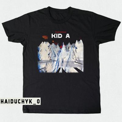 Radiohead Kid A Rock Band Unisex Black T-shirt Size S-5XL Unisex T-Shirt