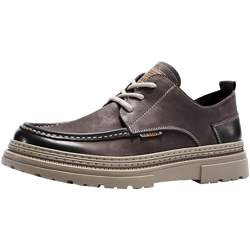 HAUT TON Men s GZ3002 Retro Leather Outdoor Casual Shoes 42