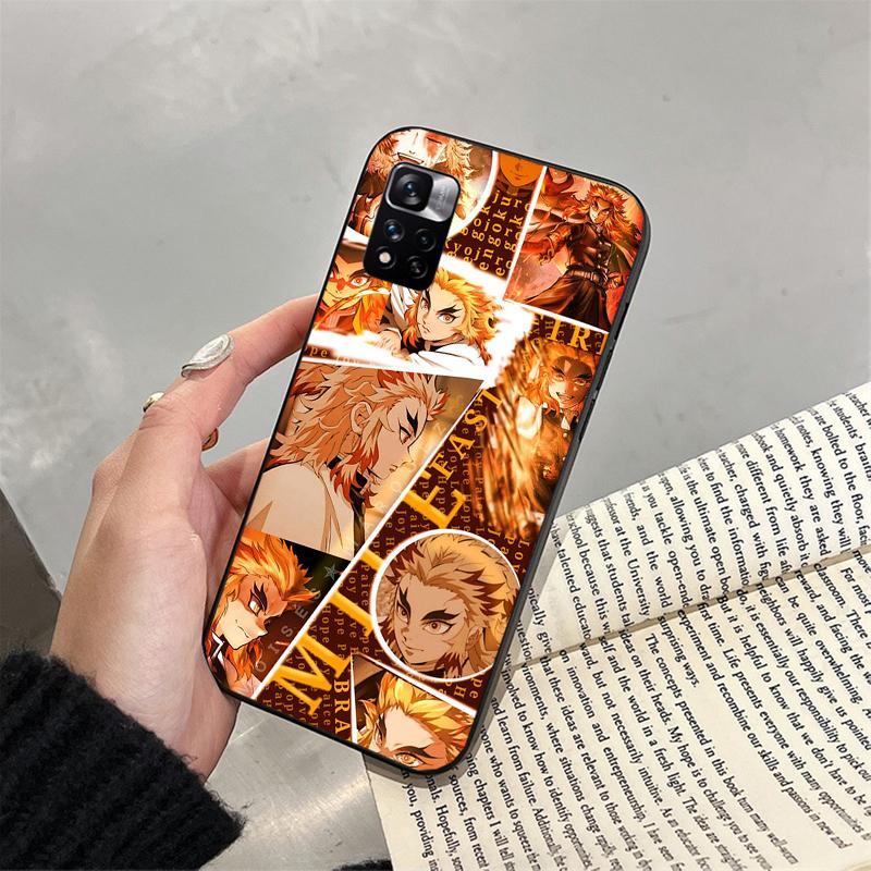 Rengoku Demon Slayer Phone Case For Xiaomi Redmi Note 13 12 Pro 11S 11 10 Pro 10S 12S Redmi 10 9C 13C