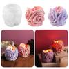 Diy Wreath Candle Molds Silicone Valentine'S Day Aromatherapy Silicone Ornament Rose Candle Holder Mold White For Cakes Soaps