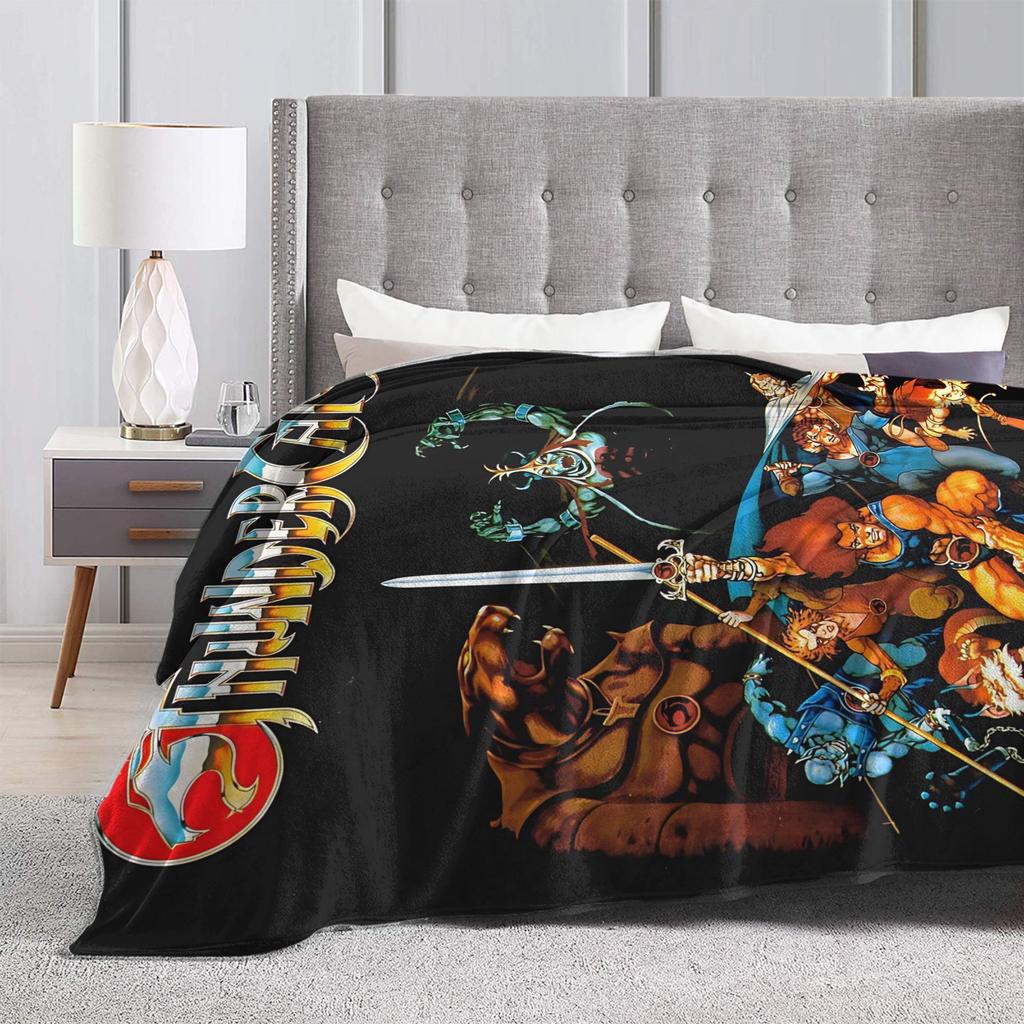 Thundercats Heroische Abenteuerdecke Picknick Flanelldecke für Heimdekoration Superweiche Individuelle DIY-Qualität Tagesdecke Geschenk