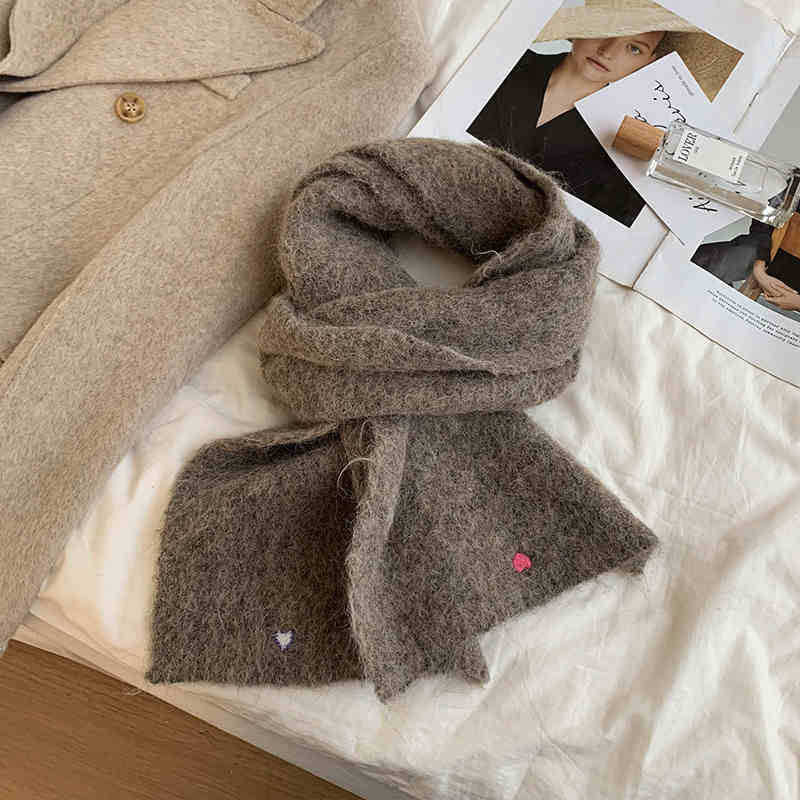 

Содержит шерстяные шарфы, женские зимние шарфы высшего качества Sense Of Love, тепло, утолщенную шею и студентов для защиты от холода темно-коричневого