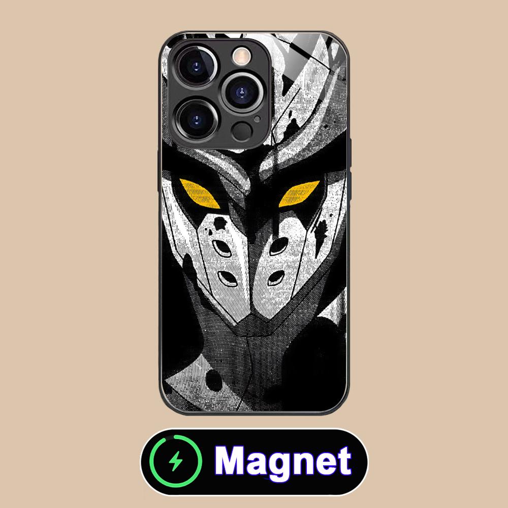 Akame Tatsumi Glass MagSafe Mobile Phone Case for iPhone 17 16 15 14 13 12 11 Air Pro Max Plus Mini Colorful Cover