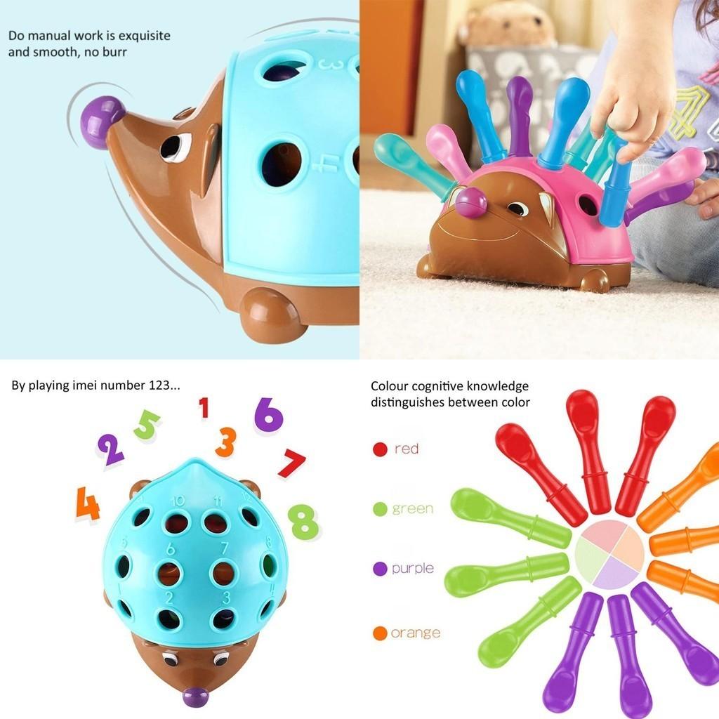 Little Hedgehog Plug-in Toy Develop Toddler's Concentration Skills With Early Education Puzzle