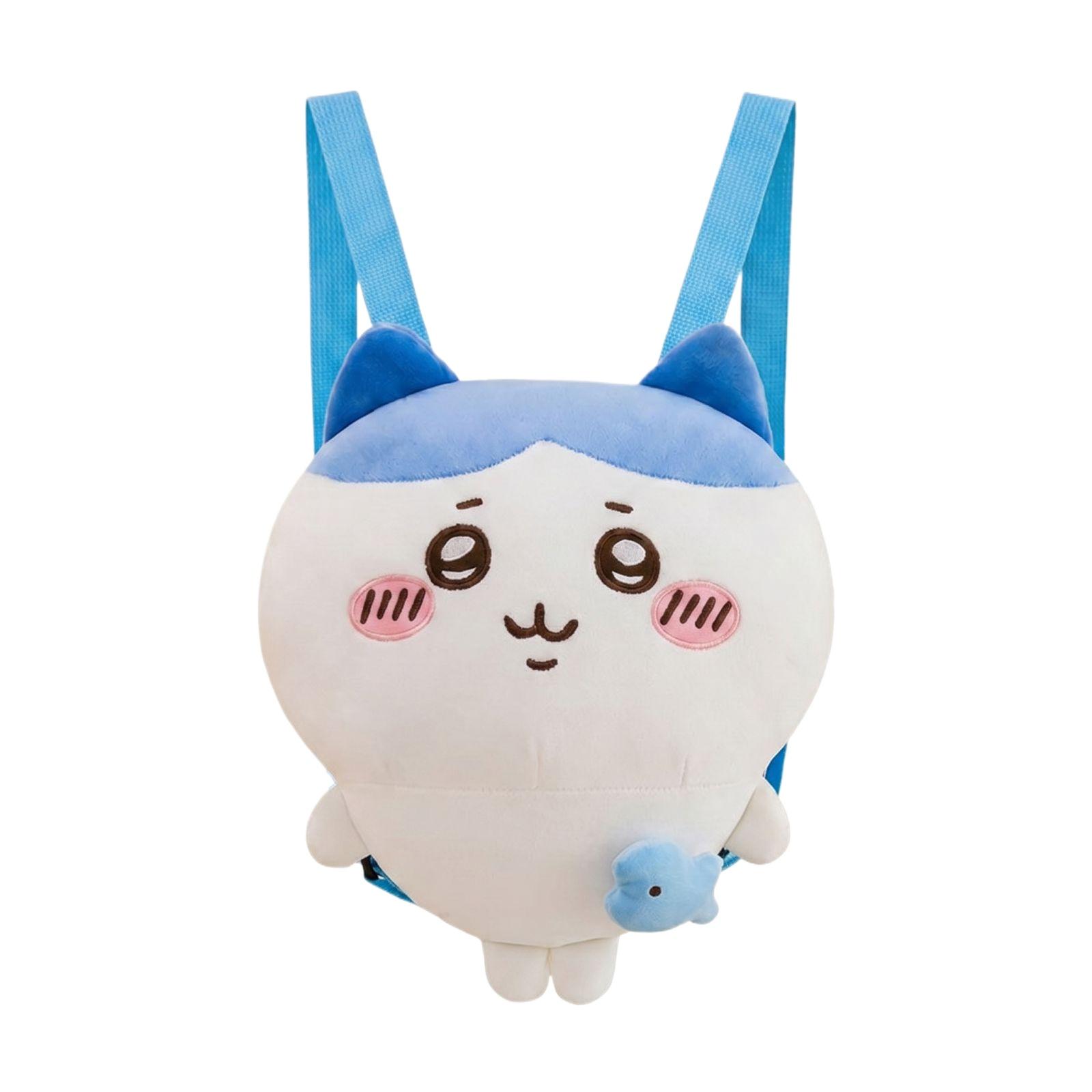 

Plush Animal Backpack Soft Stuffed Toy Design Adjustable Shoulder Straps Lightweight Kids Bag for Everyday Use Travel School One Size синий