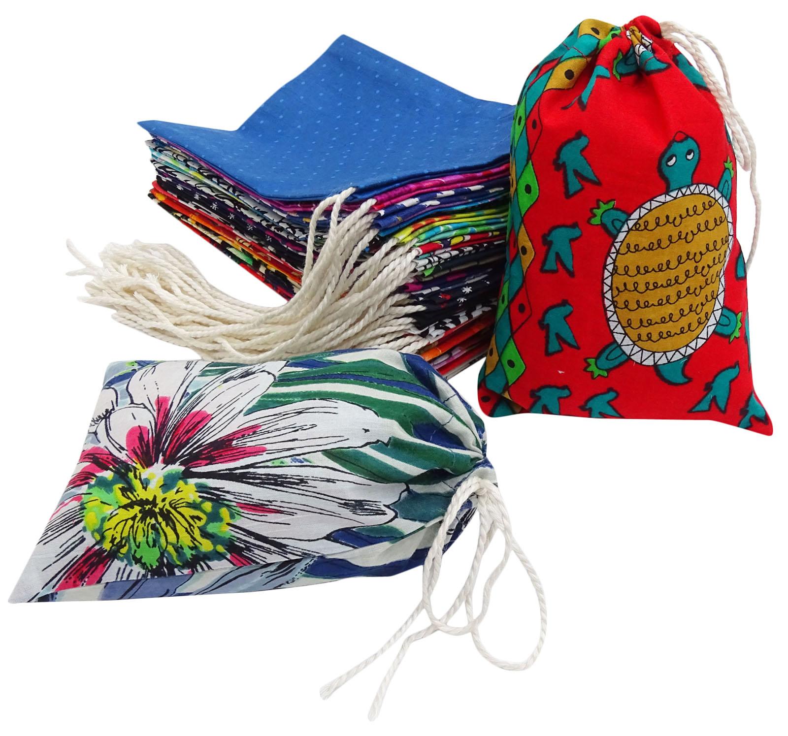 

Darling Souvenir 25 шт. хлопковые подарочные пакеты на шнурке красочные мешочки с принтом для свадебной вечеринки - разные цвета и принты-3 x 3 3 x 3 Inches разноцветный
