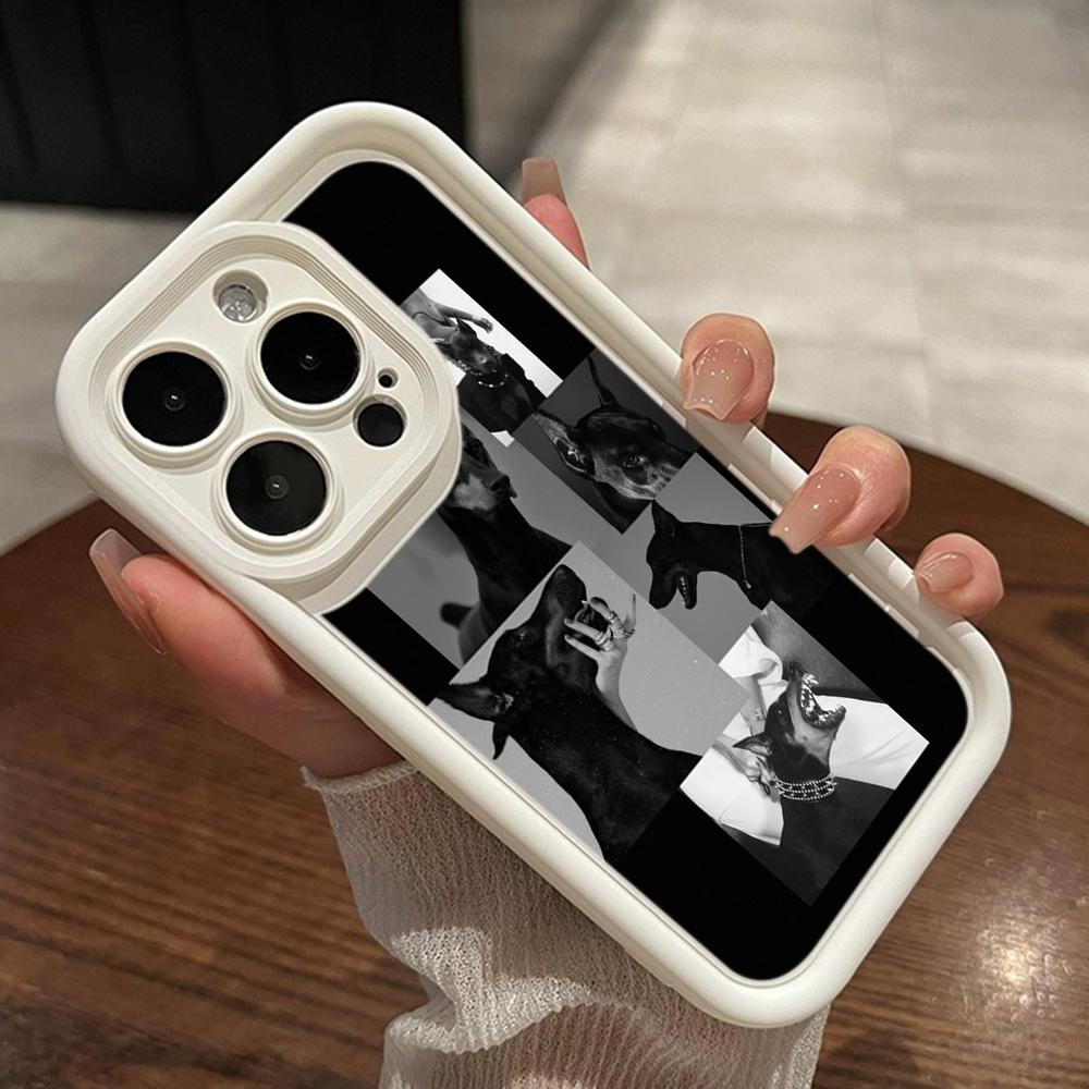 LZ14 Dog Doberman Animal Art Silicone Phone Case for Xiaomi 11 Lite 5G 14T Redmi 14C 13C A3 Note 12 11 9 10 13 Pro Plus Shockproof Back Cover