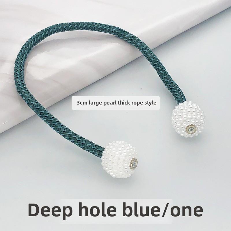 Wholesale Large Thick Rope Pearl Curtain Ties Magnetic TieSimple Tie Rope Decorations Curtain Buckles