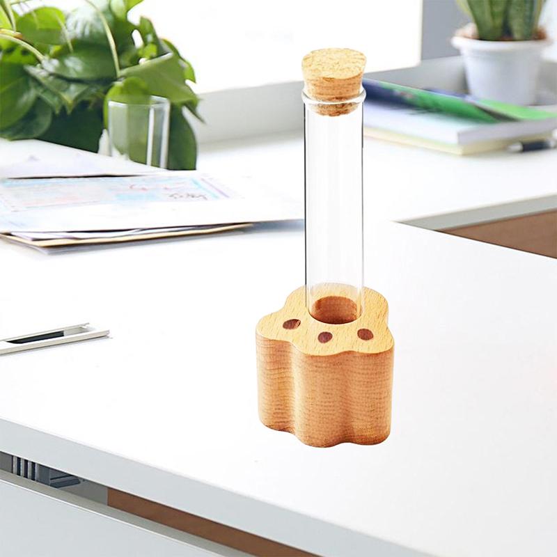 Katzenbart-Glas Mini-Glasvase für Schnurrhaare Katzenbart-Halter Elegantes Andenken-Geschenk für Tierliebhaber