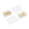 100 Pcs Paper Clips Portable Small Anti Slip Cute Star Moon Shape Electroplating Gold Metal Office F