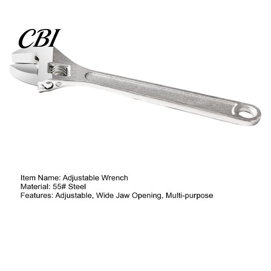 Versatile Nut Tightener 6/8/10/12/15 Inch Adjustable Wrench, Wide Jaw Opening Wrench for Automotive Maintenance Tool Plumbing Home Improvement Garage