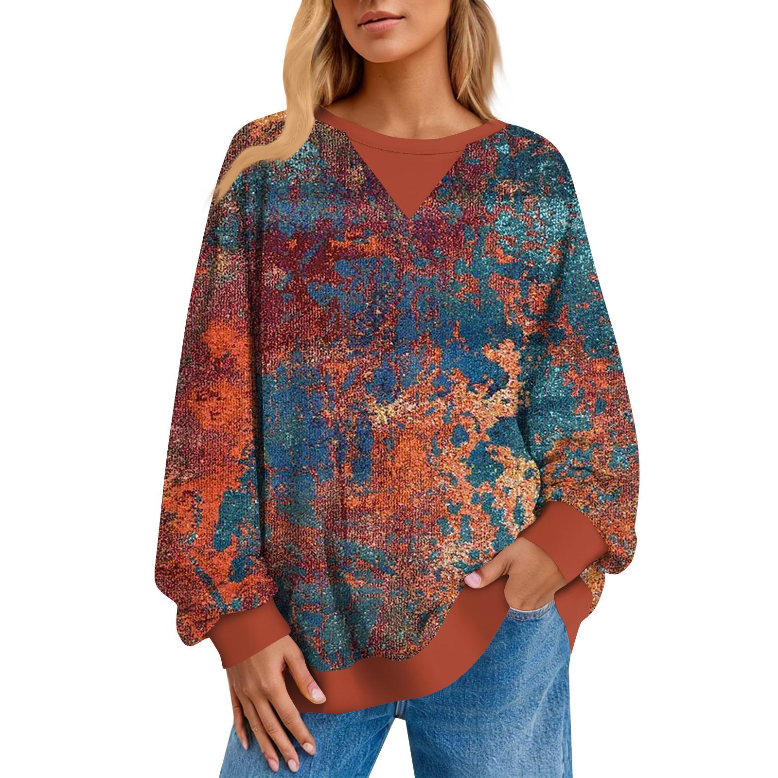 Женский повседневный полосатый пуловер — фото 10