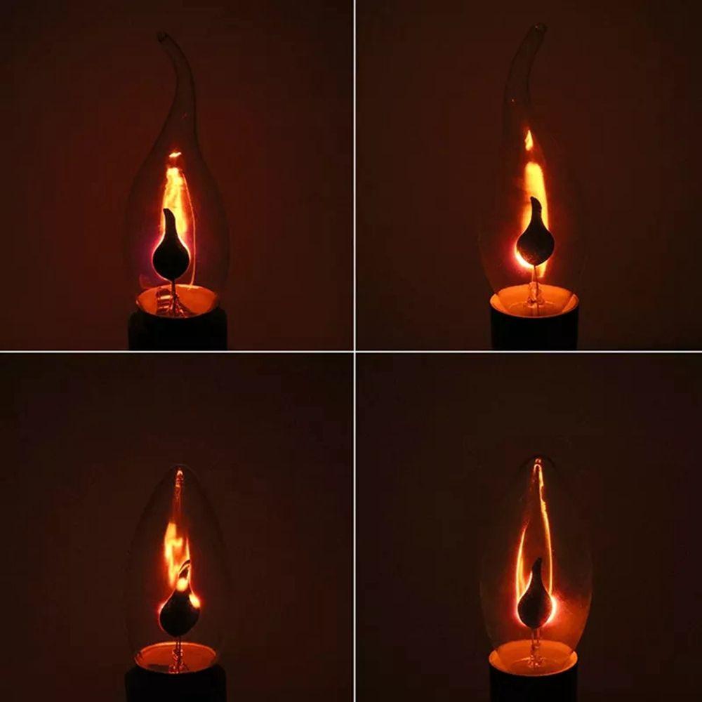 Flame Effect Candle Tail Energy Saving Night Light LED Light Bulb Candle Light Candle Tip Lamp