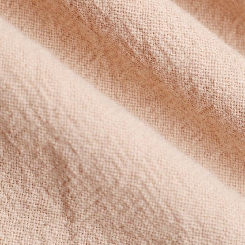 Šaty Halter Sling Chic All Match Slim Jednobarevné Bavlněné Povlečení Elegantní šaty S-XXL