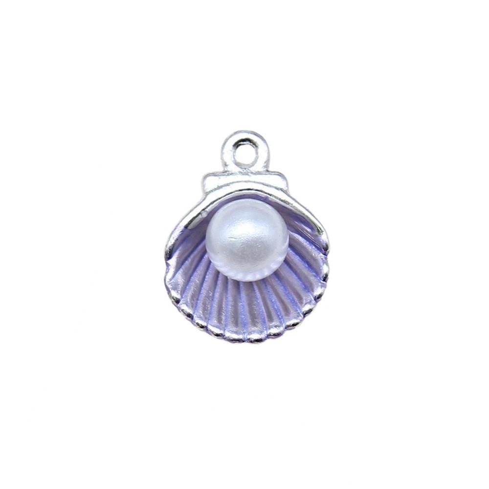 Enamel Charms Multi Color Pearl Pendants For Popular Jewelry Making