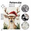 Frameless Pearl Painting Kit Christmas Deer Aesthetic Wall Art DIY Sparkling Bead Canvas Room Decor Creative Craft