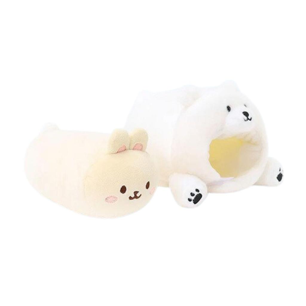 IRISRAIN ANIROLLZ Plush Toy, Small, Winter Series, Polar Bear Bunny, 15.5x11x18cm (ANI-BN-PB18)