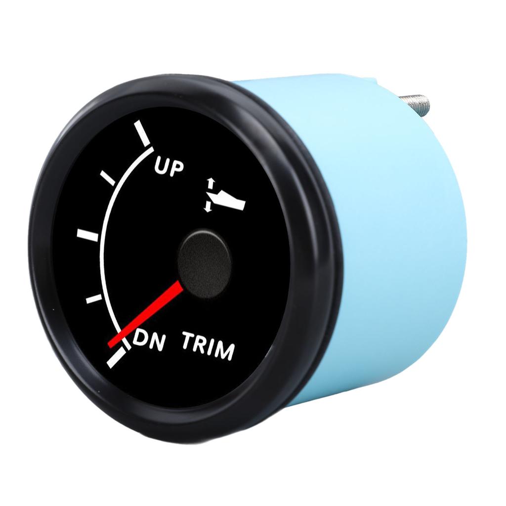 52mm Marine Trim Gauge High Accuracy IP67 Waterproof Boat Trim Balance Gauge Meter Tilt Indicator for Yacht Fishing