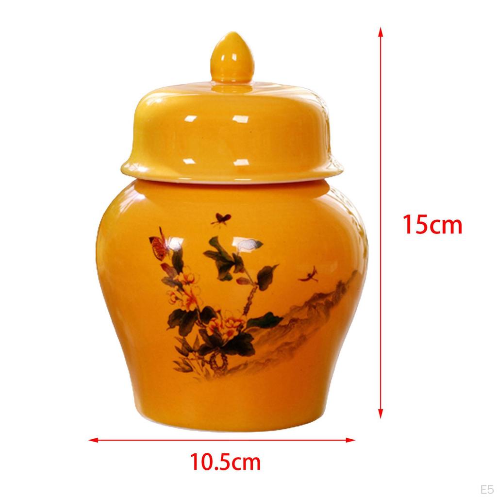 Teedose Porzellan Ingwertopf mit Deckeln Blumentopf Dose Schreibtisch Aufbewahrungsdosen Tempel für