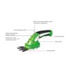 2 In 1 Cordless Grass Shears, Hedge Trimmer, Electric Pruning Shears with Rotating Handle for Clean