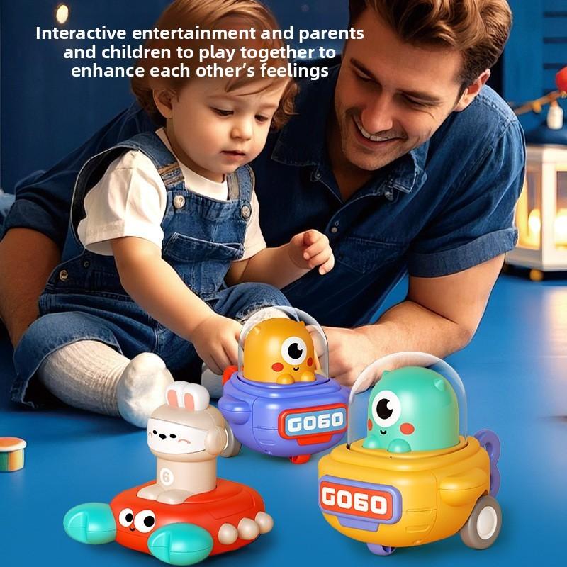 Spaceship Pressed Kids Toy Car Inertia Vehicle For Early Development And Play