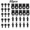 35pcs Car Metal U-Clip Bumper & Fender Retainer Set