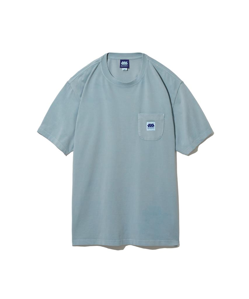 MADDEN Dyed Pocket Askin T-Shirt Pigment Blue