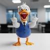 Angry Animal Figurine Resin Flip The Bird Animal Ornament Desktop Middle Finger