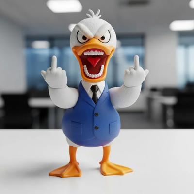 Wściekła Figurka Zwierzęcia Żywica Pokazująca Palec Zwierzęcy Ornament Na Biurko Do Domu Biura Półka Dekoracja