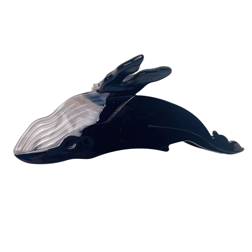 Acrylic Whale Hair Clip Elegant Whale Hair Clamp Multifuntional Hairstyle Accessory Suitable for Wedding and Party