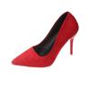 Fashion stiletto shoes women's professional high heels single shoes pointed spring new shoes black women's shoes autumn