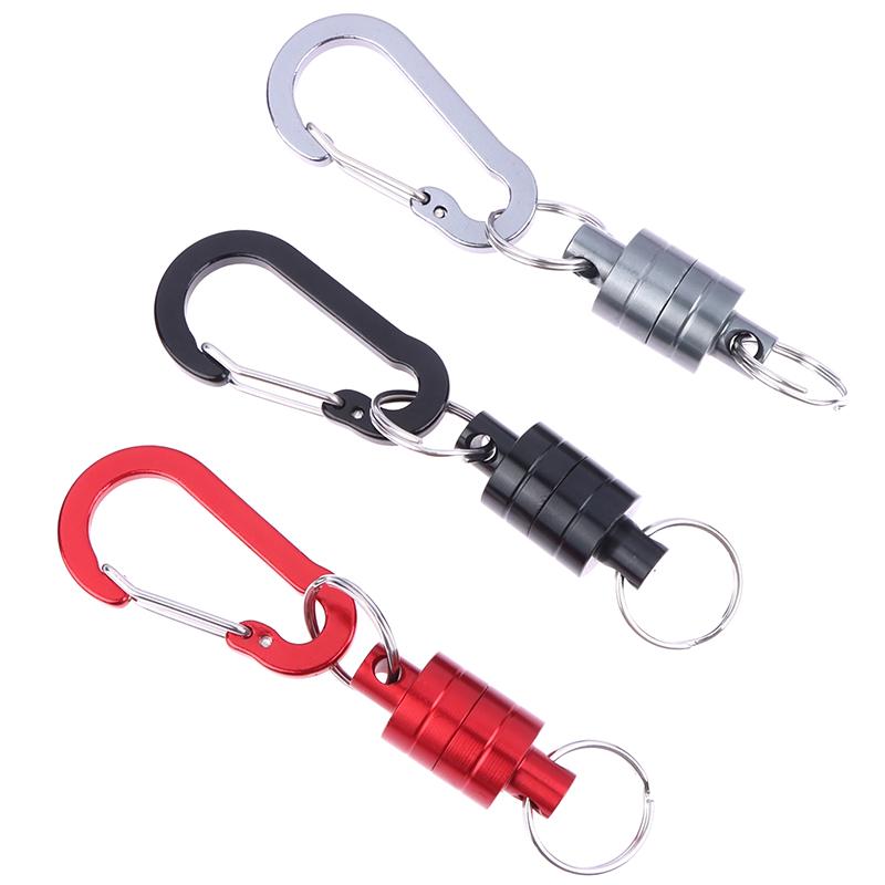 Fishing Hanging Buckle Magnetic Buckle With Keychain Carabiner Anti-Falling Fast Hanging Buckle Metal Strong Magnetic Buckle