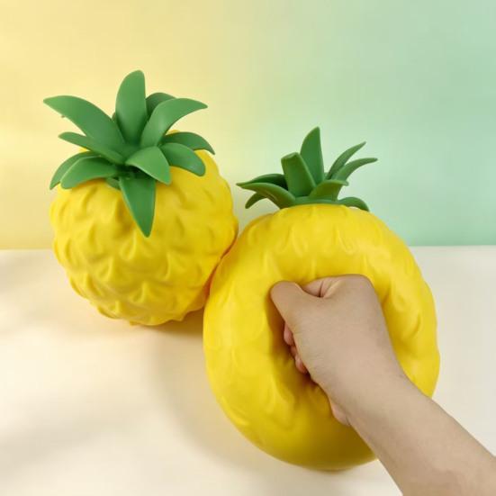 Office Desk Stress Relief Gifts Anti-stress Duck Fidget Toys Cute Pineapple Peanut Decompression Squeeze Toys for Kids Adults Shaped Sensory