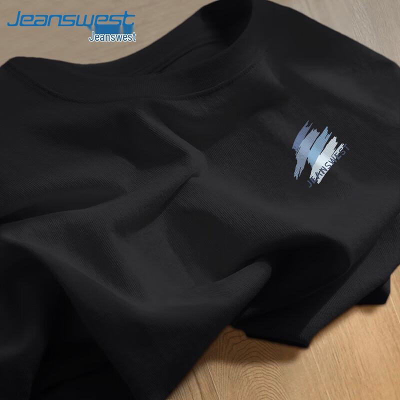 Jeanswest Men s Cotton Loose Fit Round Neck Short Sleeve T-Shirt XL