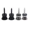 2pcs Guitar Strap Lock Pins Peg Metal Black/Silver for Acoustic Electric Guitar Ukulele Bass