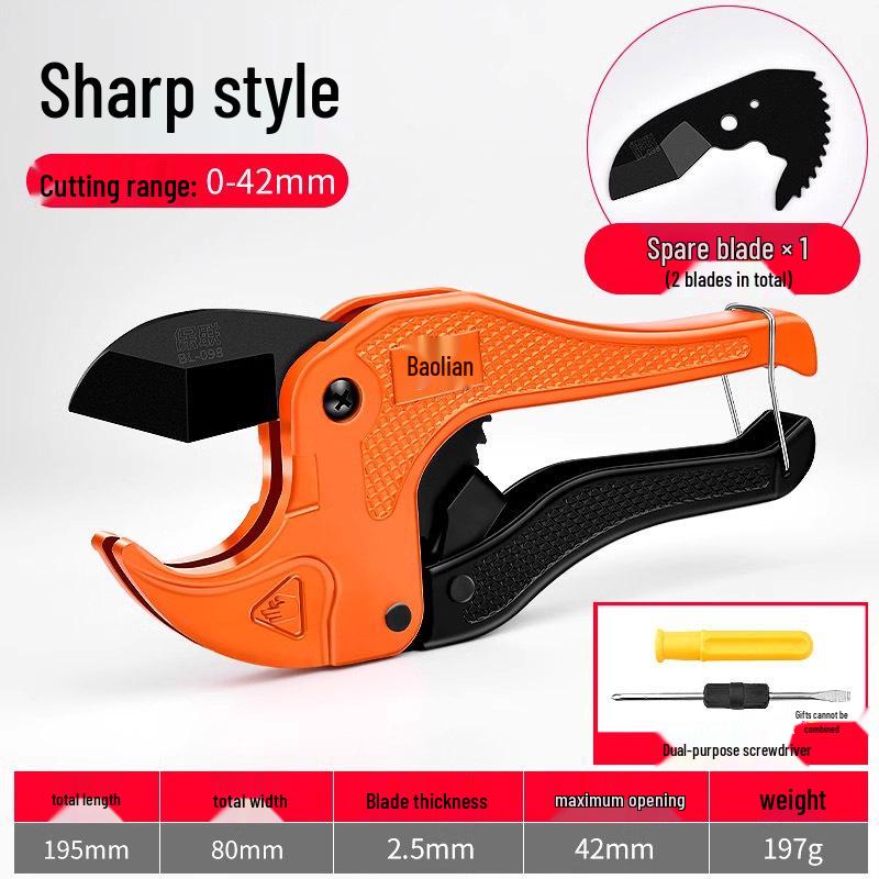 Professional PVC Pipe Cutter Scissors - Quick Cut Tool for PPR & Water Pipes